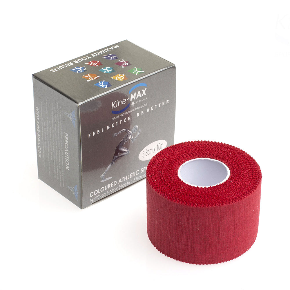 Neelastická tejpovacia páska Kine-MAX Team Tape - červená, T-RED01